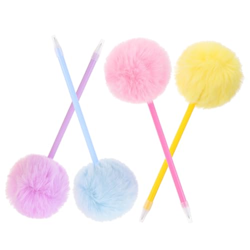 KAILIKETIY 4Stücke Pompom Kugelschreiber mit Flauschigem Aufsatz Süße Schreibstifte für Mädchen Blau Gelb und für Schule und Büro Leichter und Tragbarer Schreibgenuss KAILIKETIY 4Stücke Pompom Kugelschreiber mit Flauschigem Aufsatz Süße Schreibstifte für Mädchen Blau Gelb und für Schule und Büro Leichter und Tragbarer Schreibgenuss von KAILIKETIY