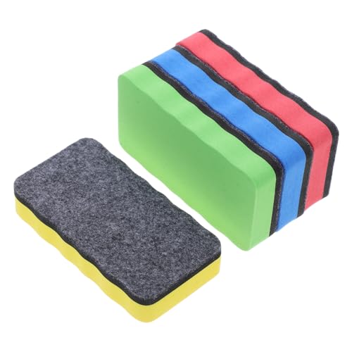 KAILIKETIY 4pcs Trockener Erase Radiergummi Magnetic Whiteboard Eraser White Board Eraser Trockenrotler Für Whiteboard Chalkboard Glass Classroom Home Office von KAILIKETIY