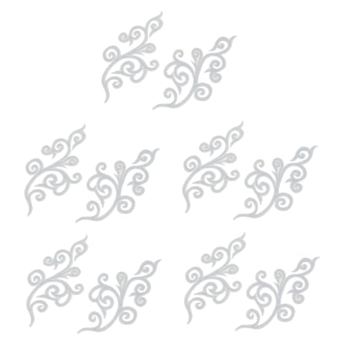 KAILIKETIY 5 Paare Wolkenförmige Stickapplikationen Vintage Cheongsam Patches Zum Aufnähen Und Bügeln Für Hochzeitskleider Festliche Kostüme Brautmode von KAILIKETIY