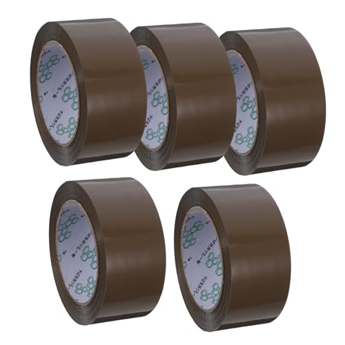 KAILIKETIY 5 Rollen Packband Starkes Klebeband für Umzug Kartons Verpackung und Versand Braun Verpackungsband für Industrie Büro Haushalt KAILIKETIY 5 Rollen Packband Starkes Klebeband für Umzug Kartons Verpackung und Versand Braun Verpackungsband für Industrie Büro Haushalt von KAILIKETIY