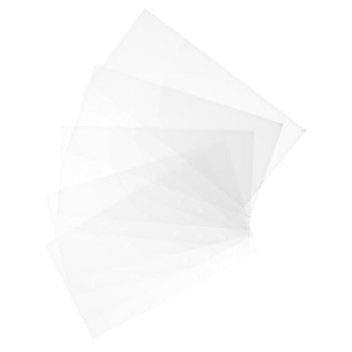 KAILIKETIY 5 Stück Teiliges Binder Taschen Budget Einlagen PP Material Langlebig Transparent Vielseitig Einsetzbar für Notizbücher Planer Organizer KAILIKETIY 5 Stück Teiliges Binder Taschen Budget Einlagen PP Material Langlebig Transparent Vielseitig Einsetzbar für Notizbücher Planer Organizer von KAILIKETIY