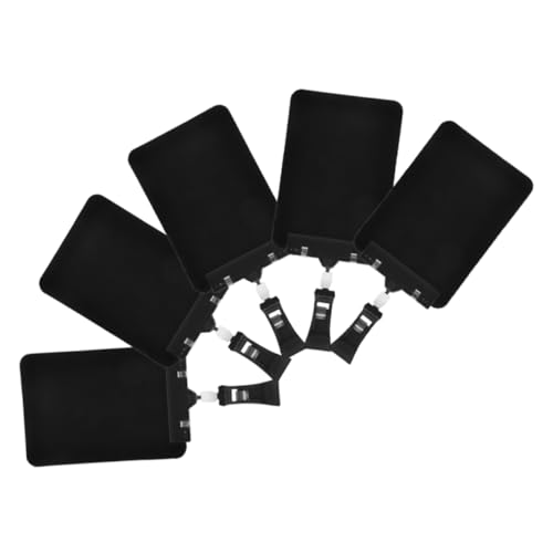 KAILIKETIY 5 Stück Teiliges Mini Kreidetafeln mit Clip Rotierbare Preisschilder für Frischwaren Lebensmitteldisplay und Bekleidung Schwarz Wiederbeschreibbar für Geschäfte und Märkte von KAILIKETIY