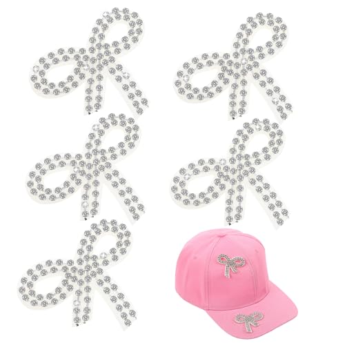 KAILIKETIY 5 Stück Teiliges Strass Schleifen Applikationen Funkelnde Bügelbilder für Kleidung Hüte und Taschen Dekorative Patches zum Reparieren und Aufwerten von Accessoires KAILIKETIY 5 Stück Teiliges Strass Schleifen Applikationen Funkelnde Bügelbilder für Kleidung Hüte und Taschen Dekorative Patches zum Reparieren und Aufwerten von Accessoires von KAILIKETIY