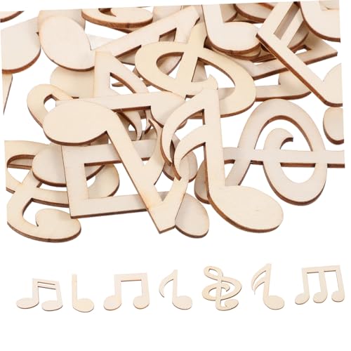 KAILIKETIY 50 Stück Hölzerne Musiknoten Deko Große Naturfarbene Unlackierte Holzscheiben für DIY Bastelprojekte Heim Hochzeitsdekoration Kreative Handgefertigte Ornamente KAILIKETIY 50 Stück Hölzerne Musiknoten Deko Große Naturfarbene Unlackierte Holzscheiben für DIY Bastelprojekte Heim Hochzeitsdekoration Kreative Handgefertigte Ornamente von KAILIKETIY