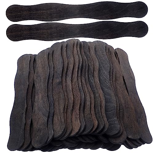 KAILIKETIY 50 Stück Holzstäbchen für Diy Bastelprojekte Natürliche und Sichere Eisstiele Vielseitige Verwendung für Handwerk Backen und Mehr von KAILIKETIY