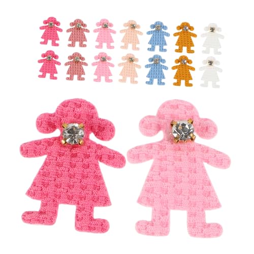KAILIKETIY 50 Stück Rhinestone Bear Applikationen Stoff für Diy Projekte Vielseitige Dekorationen und Kleidungspatches Robuste und Details für Bastelarbeiten von KAILIKETIY
