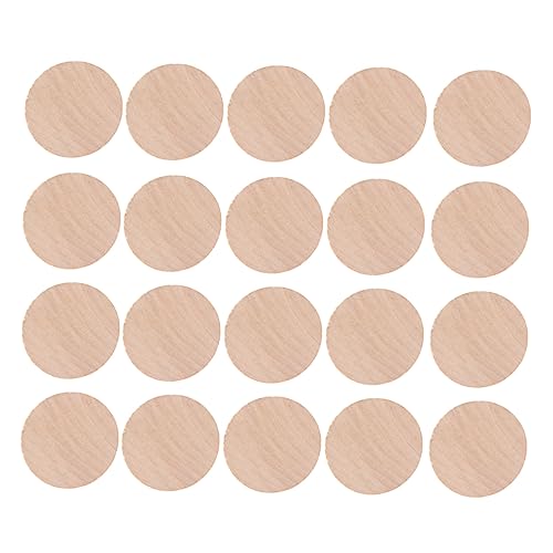 KAILIKETIY 50 Stück Runde Holzscheiben für DIY Projekte Dicke Holzdiscs für Mathematik Unterricht und Bastelarbeiten und Langlebig KAILIKETIY 50 Stück Runde Holzscheiben für DIY Projekte Dicke Holzdiscs für Mathematik Unterricht und Bastelarbeiten und Langlebig von KAILIKETIY