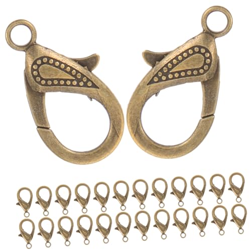 KAILIKETIY 50 Stück Teiliges Lobster Clip Verschlüsse aus Antik Bronzefarbenem Praktische Schmuckkarabiner für DIY Armbänder Halsketten Anhänger und Bastelprojekte KAILIKETIY 50 Stück Teiliges Lobster Clip Verschlüsse aus Antik Bronzefarbenem Praktische Schmuckkarabiner für DIY Armbänder Halsketten Anhänger und Bastelprojekte von KAILIKETIY