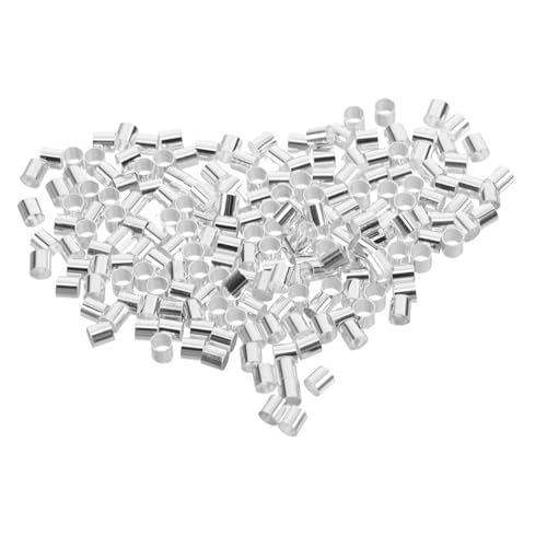 KAILIKETIY 500 Stück Positionierungsrohr Aus Kupfer Crimp-rohrperlen Quetschperlen Für Die Schmuckherstellung Säulenabstandsperlen Silber KAILIKETIY 500 Stück Positionierungsrohr Aus Kupfer Crimp-rohrperlen Quetschperlen Für Die Schmuckherstellung Säulenabstandsperlen Silber von KAILIKETIY