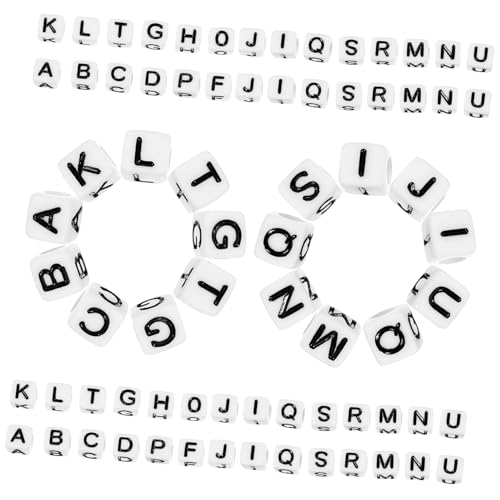 KAILIKETIY 500Stücke Buchstabenperlen für DIY Armbänder Dekorative Acrylperlen Kreative Bastelperlen für Schmuckherstellung für KAILIKETIY 500Stücke Buchstabenperlen für DIY Armbänder Dekorative Acrylperlen Kreative Bastelperlen für Schmuckherstellung für von KAILIKETIY