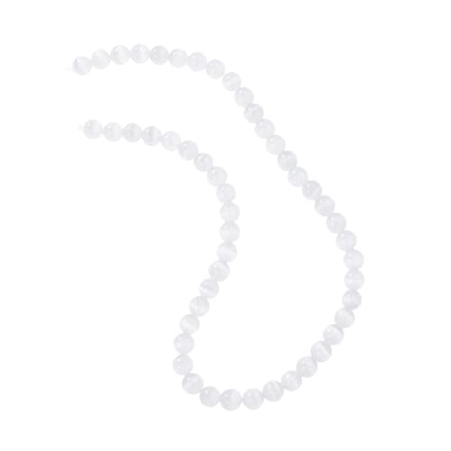 KAILIKETIY 50Stück Edelstein Armband Katzenauge Perlen Armband Zubehör Weiß Handgefertigtes für Unisex für DIY Projekte Geburtstagsgeschenke und Besondere KAILIKETIY 50Stück Edelstein Armband Katzenauge Perlen Armband Zubehör Weiß Handgefertigtes für Unisex für DIY Projekte Geburtstagsgeschenke und Besondere von KAILIKETIY