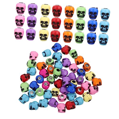 KAILIKETIY 50Stücke Acryl Schädelperlen Für Schmuckherstellung DIY Zubehör Für Halloween Armbänder Halsketten Und Mehr Für Bastelprojekte KAILIKETIY 50Stücke Acryl Schädelperlen Für Schmuckherstellung DIY Zubehör Für Halloween Armbänder Halsketten Und Mehr Für Bastelprojekte von KAILIKETIY