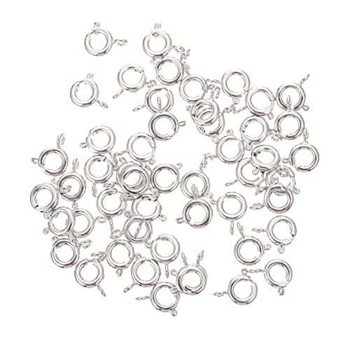 KAILIKETIY 50Stücke Armband DIY Schmuckverschlüsse Runde Federverschlüsse Hochwertigem für Armbänder und Langlebig und Robust für Ihre Kreative KAILIKETIY 50Stücke Armband DIY Schmuckverschlüsse Runde Federverschlüsse Hochwertigem für Armbänder und Langlebig und Robust für Ihre Kreative von KAILIKETIY