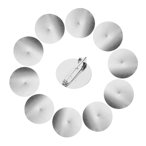 KAILIKETIY 50Stücke Broschenmaterial Basis Disc Blank Broschenrückseiten DIY Zubehör für Kreative Bastelarbeiten Robustes für Broschengestaltung KAILIKETIY 50Stücke Broschenmaterial Basis Disc Blank Broschenrückseiten DIY Zubehör für Kreative Bastelarbeiten Robustes für Broschengestaltung von KAILIKETIY