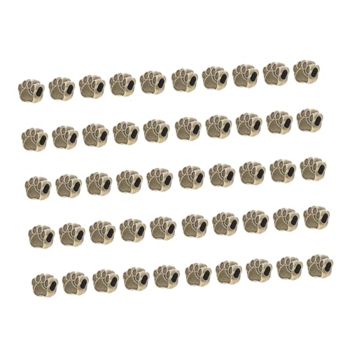 KAILIKETIY 50Stücke DIY Bärenkrallenformperlen Antik Hochwertige Schmuckzubehör für Armband und Halskette für Kreative Bastelprojekte und Schmuckherstellung von KAILIKETIY