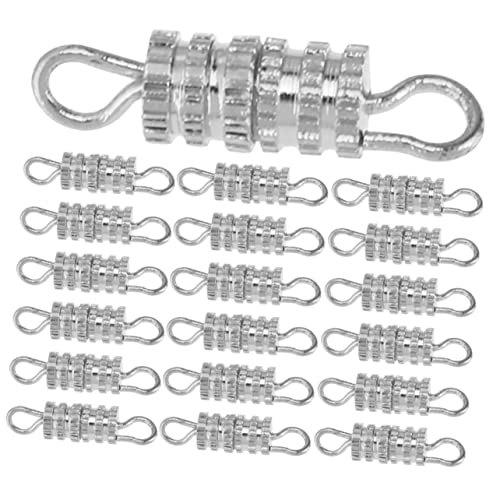 KAILIKETIY 50Stücke DIY Schmuck Schraubverschluss Silberfarben Für Halsketten Armbänder Und Reparaturen Schmuckzubehör Für Bastelprojekte KAILIKETIY 50Stücke DIY Schmuck Schraubverschluss Silberfarben Für Halsketten Armbänder Und Reparaturen Schmuckzubehör Für Bastelprojekte von KAILIKETIY