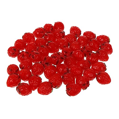 KAILIKETIY 50Stücke Erdbeerperlen Süße Spacer Perlen für DIY Schmuck für Armbänder und Kostengünstig und Langlebig Design für Bastelprojekte KAILIKETIY 50Stücke Erdbeerperlen Süße Spacer Perlen für DIY Schmuck für Armbänder und Kostengünstig und Langlebig Design für Bastelprojekte von KAILIKETIY