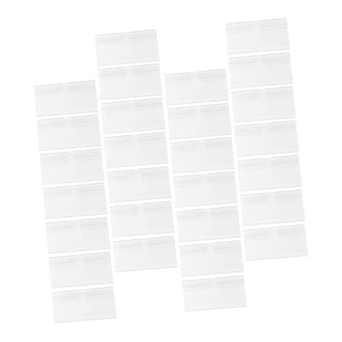 KAILIKETIY 50Stücke Regal Etikettenhalter Aus Wiederverwendbare Für Supermärkte Geschäfte Und Lager Transparent Langlebig Produktkennzeichnung von KAILIKETIY