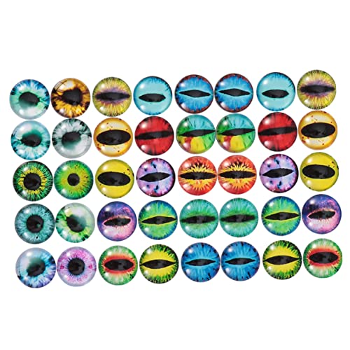 KAILIKETIY 50Stücke Tierauge Glasaufkleber Cabochons für DIY Schmuck Zubehör für Ohrringe Ringe und Bastelarbeiten Gemischte Farben für Projekte KAILIKETIY 50Stücke Tierauge Glasaufkleber Cabochons für DIY Schmuck Zubehör für Ohrringe Ringe und Bastelarbeiten Gemischte Farben für Projekte von KAILIKETIY
