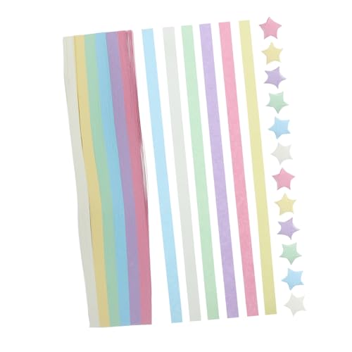 KAILIKETIY 540 Stück Origami Stern Papierstreifen Bunte DIY Faltpapier für Dekorationen Geeignet für Bastelarbeiten und Kreative Projekte Farbverlauf KAILIKETIY 540 Stück Origami Stern Papierstreifen Bunte DIY Faltpapier für Dekorationen Geeignet für Bastelarbeiten und Kreative Projekte Farbverlauf von KAILIKETIY