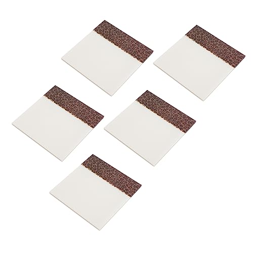 KAILIKETIY 5Stücke Leopard Muster Memo Pads Klebrige Notizblätter für Büro und Schule Kreative für Lehrer und Vielseitig Einsetzbar Selbstklebend Einfach zu Handhaben von KAILIKETIY