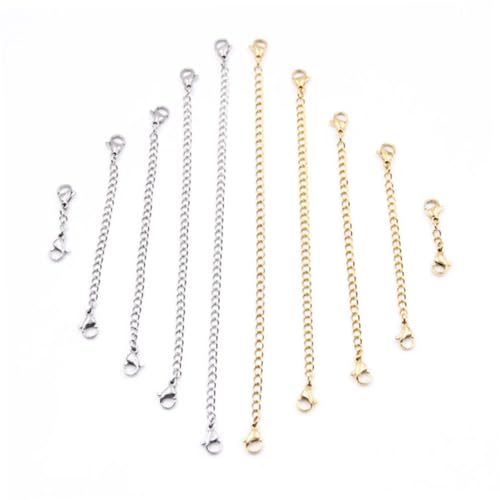 KAILIKETIY 5Stücke Teiliges Kettenverlängerer mit Karabinerverschluss für DIY Schmuckherstellung Verlängerungsketten für Armbänder KAILIKETIY 5Stücke Teiliges Kettenverlängerer mit Karabinerverschluss für DIY Schmuckherstellung Verlängerungsketten für Armbänder von KAILIKETIY