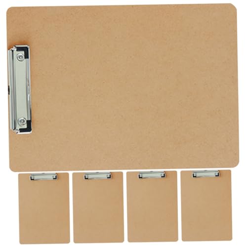KAILIKETIY 5Stücke Zwischenablage Tragbare Schreibtafel für Büro und Schule Vielseitig Einsetzbar mit Stabilen Clips zur Sicheren Dokumentenorganisation von KAILIKETIY