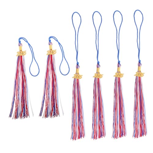 KAILIKETIY 6 Stück Abschlussquaste mit Charm Teiliges für Graduierungsfeiern Einfache Anbringung Flexibles Design Dekoration für Abschlusskappen Vielseitig Einsetzbar von KAILIKETIY
