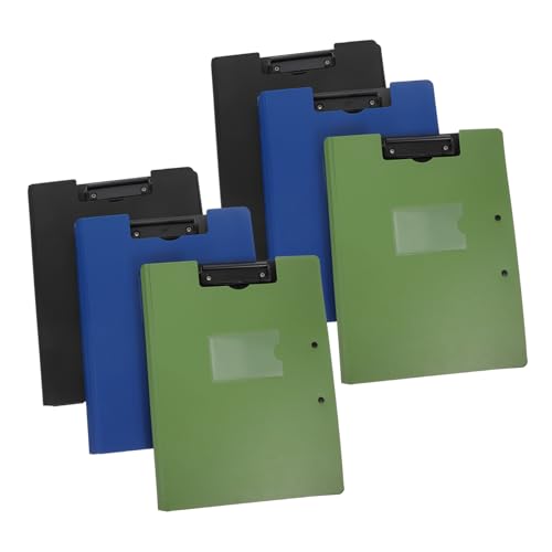 KAILIKETIY 6 Stück Faltbares Klemmbrett mit Doppelt Clip System Wasserfest und Tragbar für Büro Schule und Zuhause Teiliges Schwarz Grün und Dunkelblau KAILIKETIY 6 Stück Faltbares Klemmbrett mit Doppelt Clip System Wasserfest und Tragbar für Büro Schule und Zuhause Teiliges Schwarz Grün und Dunkelblau von KAILIKETIY
