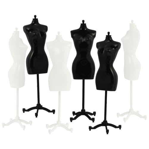 KAILIKETIY 6 Stück Mini puppenständer Halbkörper Mannequin Modell Puppenkleiderhalter Lebensnahes Design für Puppenhaus Dekoration und Faltenfreie Kleidungspräsentation KAILIKETIY 6 Stück Mini puppenständer Halbkörper Mannequin Modell Puppenkleiderhalter Lebensnahes Design für Puppenhaus Dekoration und Faltenfreie Kleidungspräsentation von KAILIKETIY
