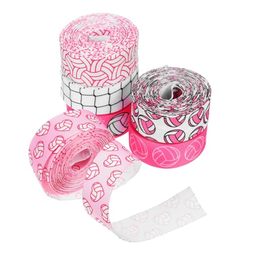 KAILIKETIY 6 Stück Volleyball Dekorationsband Teiliges Yards Sport Themen Grosgrain Bänder für Diy Projekte und Volleyball Party von KAILIKETIY