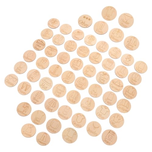 KAILIKETIY 60 Stück Holz Etiketten für Kleiderschrank Organizer Labels zur Kleidungsklassifizierung Praktische Aufbewahrungsetiketten für Schränke und Schuhschränke Vielseitige Beschriftungen KAILIKETIY 60 Stück Holz Etiketten für Kleiderschrank Organizer Labels zur Kleidungsklassifizierung Praktische Aufbewahrungsetiketten für Schränke und Schuhschränke Vielseitige Beschriftungen von KAILIKETIY