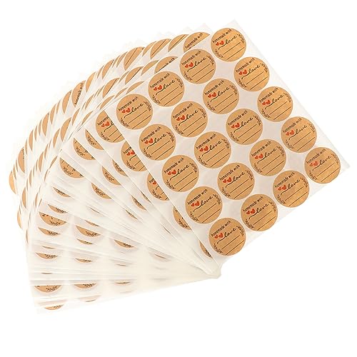 KAILIKETIY 600Blätter Selbstklebende Dekorative Kraftpapier Sticker für Verpackungen und DIY Projekte für Partys und Feiertagsgeschenke KAILIKETIY 600Blätter Selbstklebende Dekorative Kraftpapier Sticker für Verpackungen und DIY Projekte für Partys und Feiertagsgeschenke von KAILIKETIY