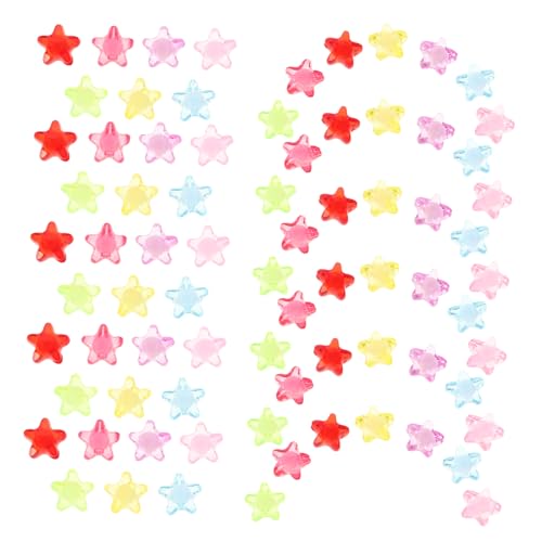 KAILIKETIY 600Stücke Acryl Sternperlen Transparente Matte Perlen für DIY Handwerk Schmuckherstellung von Armbändern Ohrringen für Projekte von KAILIKETIY