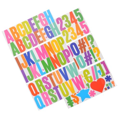 KAILIKETIY 6Blätter Selbstklebende Buchstaben und Zahlenaufkleber Dekorative Sticker für Postkarten Briefkasten Fenster und Wasserfest für Kreative KAILIKETIY 6Blätter Selbstklebende Buchstaben und Zahlenaufkleber Dekorative Sticker für Postkarten Briefkasten Fenster und Wasserfest für Kreative von KAILIKETIY