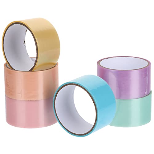 KAILIKETIY 6Rollen Klebendes Farbige Klebebänder für DIY Sensory Stressabbau für und Perfektes von KAILIKETIY