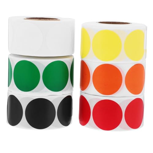 KAILIKETIY 6Rollen Kleine Runde Aufkleber Farbige Punkt Aufkleber Selbstklebende für Dekoration und Organisation Markieren von Geschenken Bäckereien KAILIKETIY 6Rollen Kleine Runde Aufkleber Farbige Punkt Aufkleber Selbstklebende für Dekoration und Organisation Markieren von Geschenken Bäckereien von KAILIKETIY