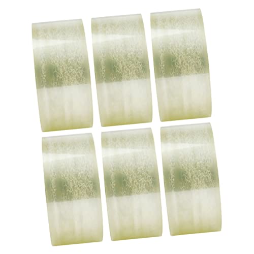 KAILIKETIY 6Rollen Transparentes Verpackungsband Geräuscharmes Starkes Klebeband für Kartonversiegelung und für und Versand von KAILIKETIY