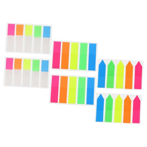 KAILIKETIY 6Sätze Klebende Seitenmarkierungen von Haftenden Papier Memo Pads Leuchtenden Farben für Büro und Schule Abnehmbar und Langlebig für Einfache Neupositionierung KAILIKETIY 6Sätze Klebende Seitenmarkierungen von Haftenden Papier Memo Pads Leuchtenden Farben für Büro und Schule Abnehmbar und Langlebig für Einfache Neupositionierung von KAILIKETIY