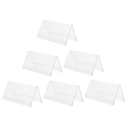 KAILIKETIY 6Stücke Doppelseitige Tischkartenhalter aus Acryl Multifunktionale Namensschilder für Hochzeiten Veranstaltungen und Büroanwendungen KAILIKETIY 6Stücke Doppelseitige Tischkartenhalter aus Acryl Multifunktionale Namensschilder für Hochzeiten Veranstaltungen und Büroanwendungen von KAILIKETIY