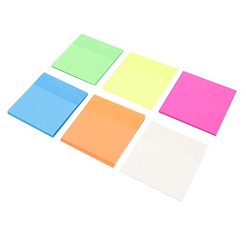 KAILIKETIY 6Stücke Selbstklebende Transparente Notizen Hellen Farben Wiederverwendbare Büro und Schul Notizzettel für Praktische Erinnerungen KAILIKETIY 6Stücke Selbstklebende Transparente Notizen Hellen Farben Wiederverwendbare Büro und Schul Notizzettel für Praktische Erinnerungen von KAILIKETIY