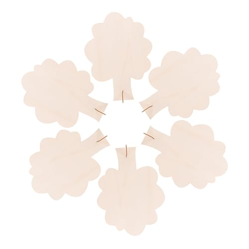 KAILIKETIY 6Stücke Teiliges DIY Holzbaum Bastelset für Unbehandelte Unbemalte Holzbäume zum Gestalten und Dekorieren Projekte und von KAILIKETIY