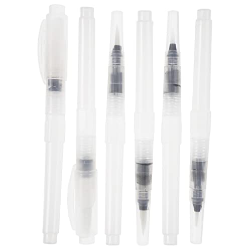 KAILIKETIY 6Stücke Wasserbürstenstifte für Aquarellmalerei Füllbare Pinsel mit Verschiedenen für Professionelle Anwendungen für Projekte KAILIKETIY 6Stücke Wasserbürstenstifte für Aquarellmalerei Füllbare Pinsel mit Verschiedenen für Professionelle Anwendungen für Projekte von KAILIKETIY