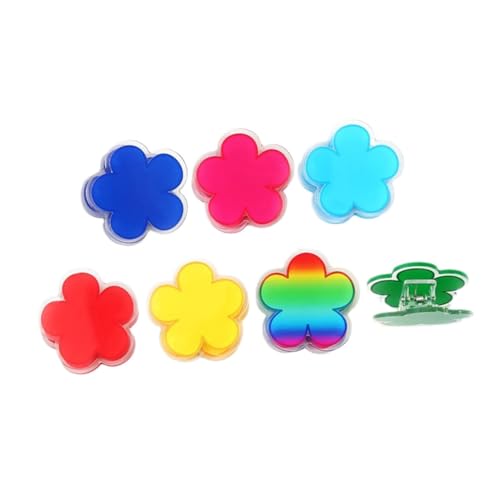 KAILIKETIY 7Stücke Blumenförmige Acryl Clips Robuste Dichtungsclips für Lebensmittel Luftdicht Bunte Büroklammern für Küche Zuhause und Büro Spaßige Aufbewahrungslösungen KAILIKETIY 7Stücke Blumenförmige Acryl Clips Robuste Dichtungsclips für Lebensmittel Luftdicht Bunte Büroklammern für Küche Zuhause und Büro Spaßige Aufbewahrungslösungen von KAILIKETIY