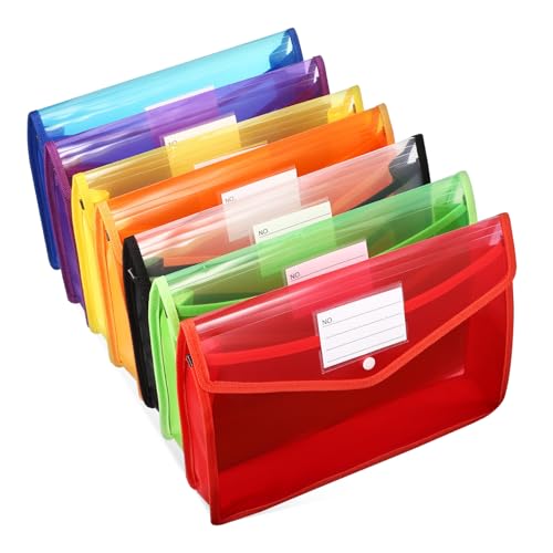 KAILIKETIY 7Stücke Dokumententaschen Teilig Erweiterbar mit Knopfverschluss Vielfältig Einsetzbar für Zuhause und Büro zur Organisation von Unterlagen Lebhaften KAILIKETIY 7Stücke Dokumententaschen Teilig Erweiterbar mit Knopfverschluss Vielfältig Einsetzbar für Zuhause und Büro zur Organisation von Unterlagen Lebhaften von KAILIKETIY