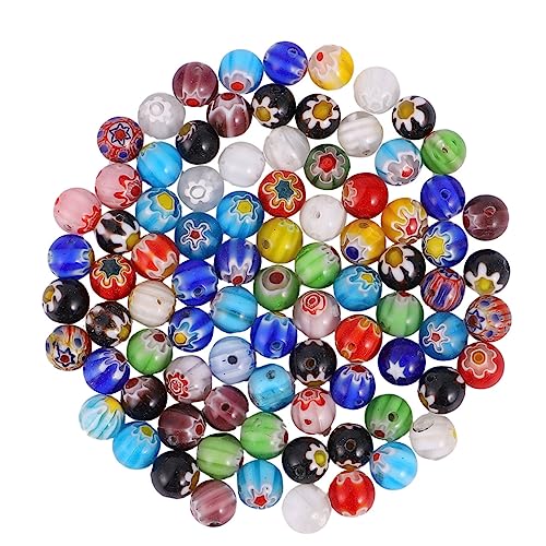 KAILIKETIY 80Stücke Runde Bunte DIY Perlen Lose Schmuck Zubehör für Armbänder und Kreative Bastelprojekte für Schmuckherstellung von KAILIKETIY