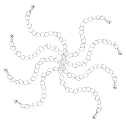 KAILIKETIY 8Stücke Kettenverlängerung Für Halsketten Und Armbänder Silbern Lang DIY Schmuck Zubehör Praktische Erweiterungsketten Für Individuelles Design KAILIKETIY 8Stücke Kettenverlängerung Für Halsketten Und Armbänder Silbern Lang DIY Schmuck Zubehör Praktische Erweiterungsketten Für Individuelles Design von KAILIKETIY