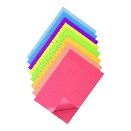 KAILIKETIY 8Stücke Klebrige Notizblöcke Abreißbare Haftnotizen Farbigen Designs Praktische Memo Notizblätter aus Dickem für Schule Büro und Zuhause Selbstklebende Notizzettel KAILIKETIY 8Stücke Klebrige Notizblöcke Abreißbare Haftnotizen Farbigen Designs Praktische Memo Notizblätter aus Dickem für Schule Büro und Zuhause Selbstklebende Notizzettel von KAILIKETIY