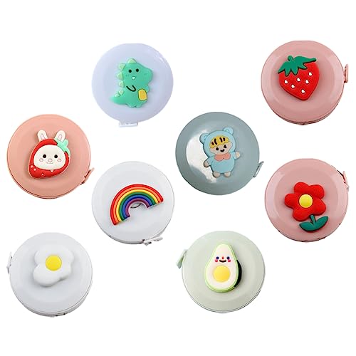 KAILIKETIY 8Stücke Mini Cartoon Maßband Teiliges Einziehbares Maßband Für Körpermessungen Und DIY Handwerk Tragbar Für Verschiedene Designs KAILIKETIY 8Stücke Mini Cartoon Maßband Teiliges Einziehbares Maßband Für Körpermessungen Und DIY Handwerk Tragbar Für Verschiedene Designs von KAILIKETIY