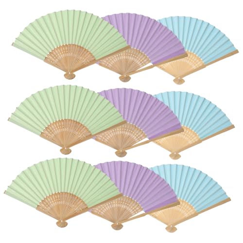 KAILIKETIY 9 Stück Malerei-Fan leere malerei handfächer Lüfter Handventilator faltbar Falten Malfan für Malfächer leerer Handfächer Faltventilatoren, Handventilatoren Bastelfan Papier KAILIKETIY 9 Stück Malerei-Fan leere malerei handfächer Lüfter Handventilator faltbar Falten Malfan für Malfächer leerer Handfächer Faltventilatoren, Handventilatoren Bastelfan Papier von KAILIKETIY